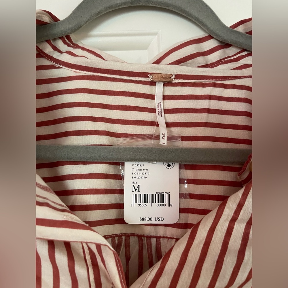 Free People X REVOLVE Ophelia Corset Buttondown - Size M - New with Tags - Picture 3 of 5